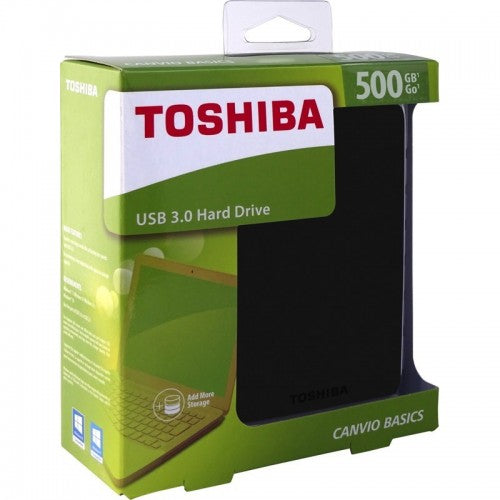 Toshiba Canvio Basics USB 3.0 external hard drive slim design